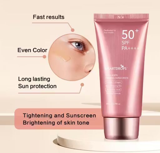 Combo of 2 Smartdrops SPF 50 PA++++ Sunscreen Cream | Protective Sun Shield for Face | Soft Finish & Smooth Application | 80 ml (Pack of 2)