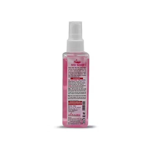 Alna Pure Rose Water Facial Toner | Refreshing & Hydrating Skin Care | For Glowing Skin | 100 ml Each (Combo Pack of 5)