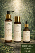Flixy Ayurvedic Hair Growth Combo – Hairfall Shampoo, Bhringraj Hair Oil & Hair Growth Serum | Complete Hair Care Set