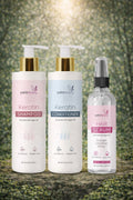 Yutra Beauty Keratin Hair Repair Combo – Sulphate Free Shampoo, Conditioner & Hair Serum | Smooth, Strong & Frizz-Free Hair | Set of 3