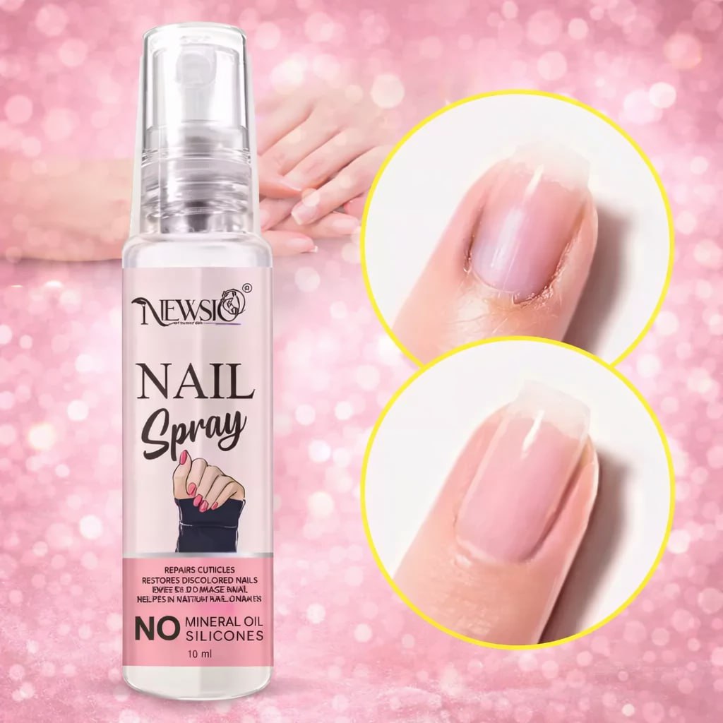 Newsio Nail Strong Growth Oil Spray 10ml | Nail Strengthening & Growth Oil | Cuticle Care for Shiny, Healthy & Strong Nails