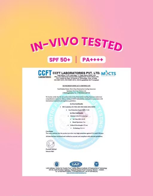Dot & Key Watermelon Cooling Sunscreen SPF 50+ PA++++ | Hydrating Sunscreen with Hyaluronic Acid | Lightweight UV Protection Gel