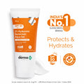 The Derma Co 1% Hyaluronic Sunscreen Aqua Gel SPF 50 PA++++ | Oil-Free Hydrating Sunscreen for Oily & Acne-Prone Skin