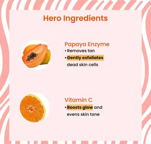 Foxtale Super Glow Face Wash | Vitamin C & Papaya Enzymes Cleanser | Brightening Face Wash for Tan Removal & Radiant Skin (150 ml)