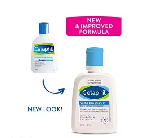 Cetaphil Gentle Skin Cleanser Pack of 2 (125 ml Each) | Hydrating Face Wash for Dry to Normal & Sensitive Skin