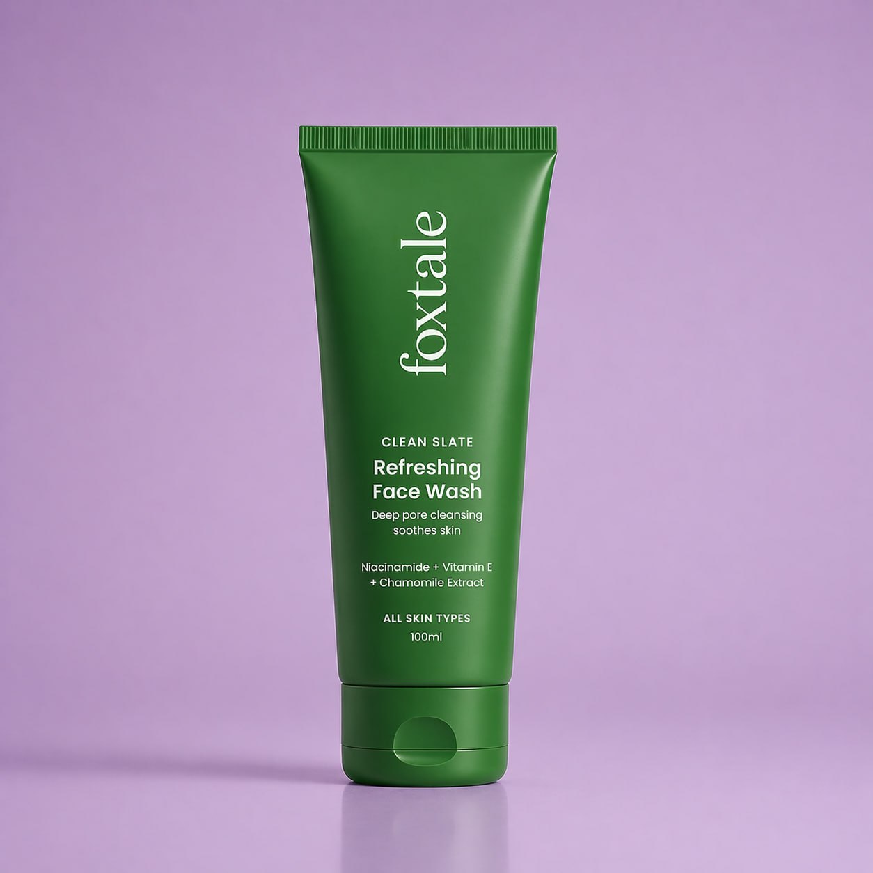 Foxtale Clean Slate Refreshing Face Wash Pack of 2 (100 ml Each) | Deep Pore Cleansing Face Wash with Niacinamide & Vitamin E