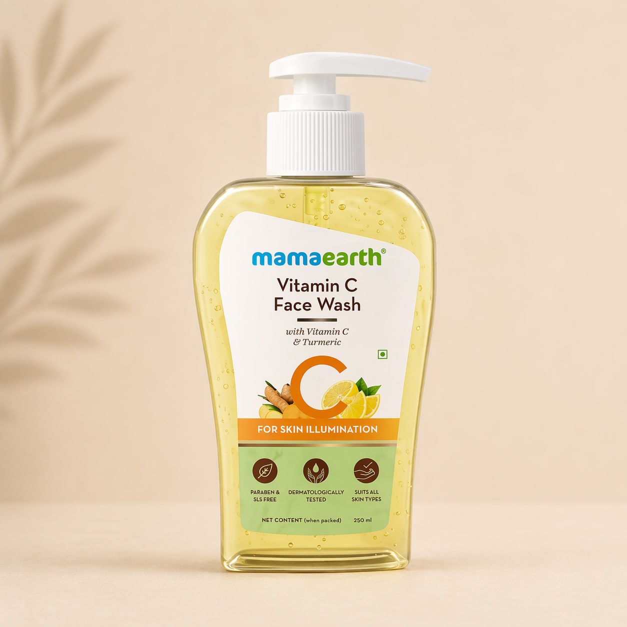 Mamaearth Vitamin C Face Wash (250 ml) Super Saver Pack | Brightening Cleanser with Turmeric | Face Wash for Glowing Skin