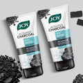 Joy Activated Charcoal Deep Detox Face Wash Pack of 2 | Niacinamide Cleanser for Oil Control & Pore Cleansing (150 ml Each)